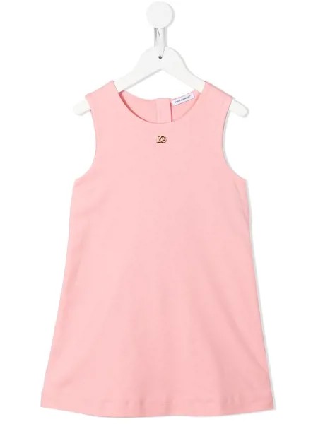 Dolce & Gabbana Kids платье без рукавов с логотипом