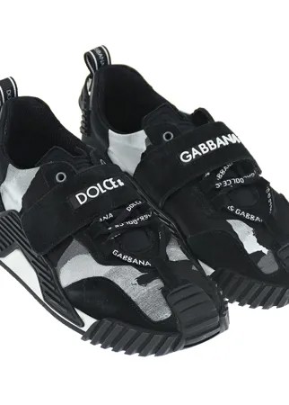 Черные кроссовки с серыми вставками Dolce&Gabbana детские
