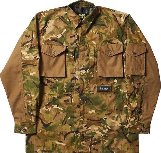 Рубашка Palace Ark Air Shirt Jacket 'Camo', зеленый