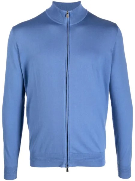 Corneliani кардиган на молнии, синий