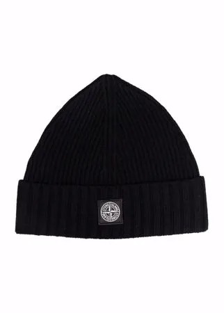 Stone Island Junior шапка бини в рубчик