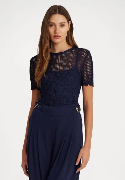 Базовая футболка Eyelah Short Sleeve Lauren Ralph Lauren, цвет refined navy