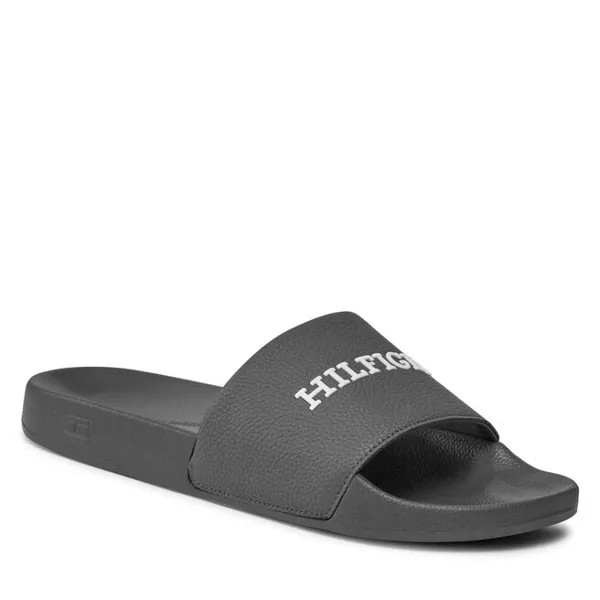 Шлепанцы Tommy Hilfiger ThEmbossed Pool, серый