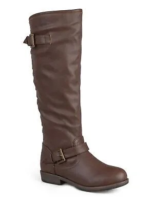 JOURNEE COLLECTION Женские коричневые сапоги Spokane с круглым носком на блочном каблуке 8,5 м