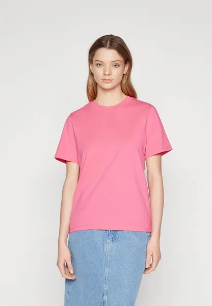Базовая футболка PCRIA SOLID TEE Pieces, цвет hot pink
