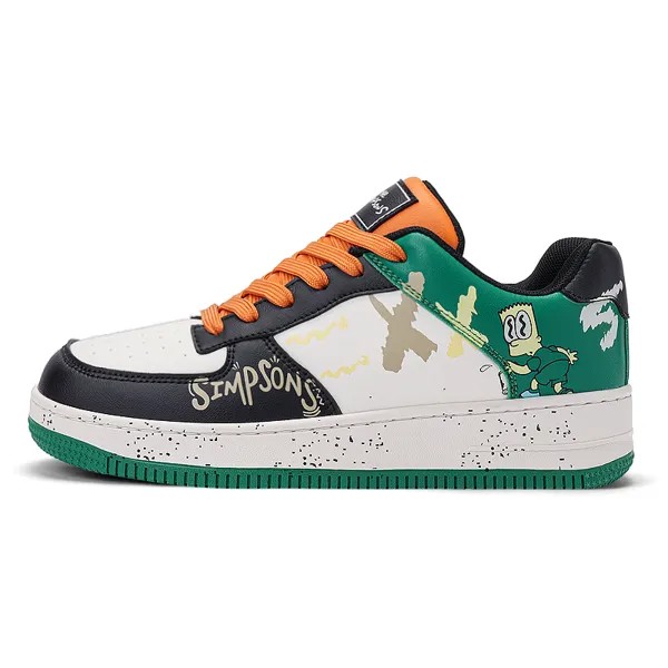 Кроссовки The Simpsons Skateboarding Shoes Unisex Low-top, черный