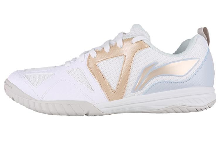 Кроссовки LINING Training Shoes Unisex Low-top White/Gold, белый/золотой