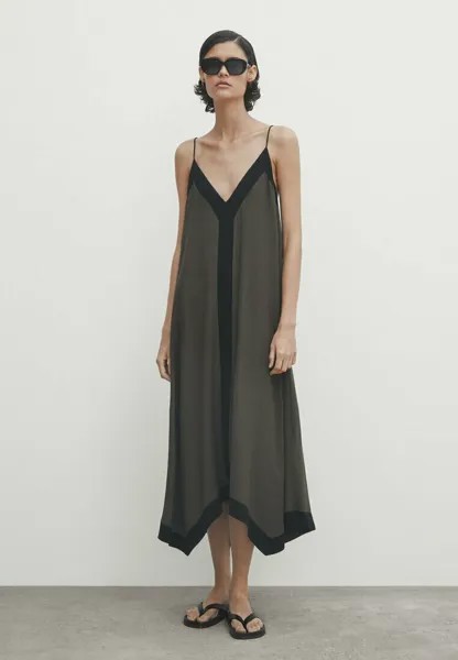 Платье макси Massimo Dutti