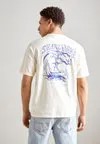 Футболка с набивным рисунком FRONT BACK ARTWORK Scotch & Soda, песочный