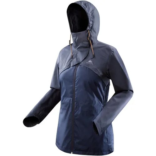Куртка водонепроницаемая для походов на природе женская NH500 Imper QUECHUA Х Декатлон L
