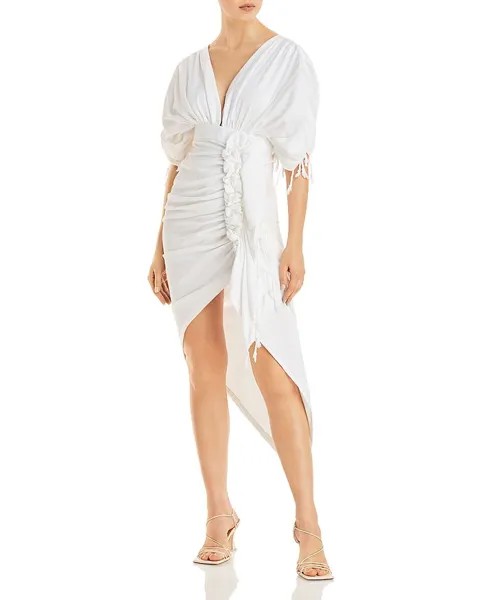 Асимметричное присборенное платье Luma Swim Cover-Up JUST BEE QUEEN