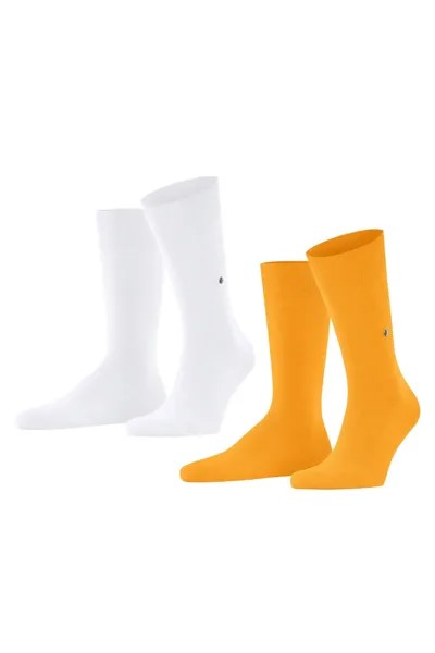 Носки длинные с хлопком - 2 пары Burlington, желтый