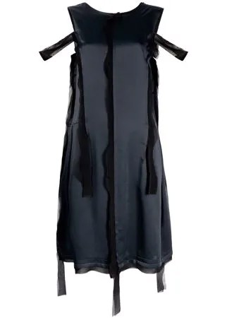 Maison Margiela платье асимметричного кроя с эффектом потертости