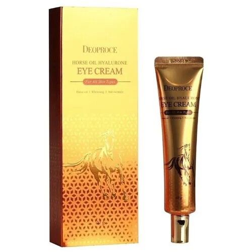 Deoproce Крем для глаз с гиалуроновой кислотой и лошадиным жиром Horse Oil Hyalurone Eye Cream 40 г