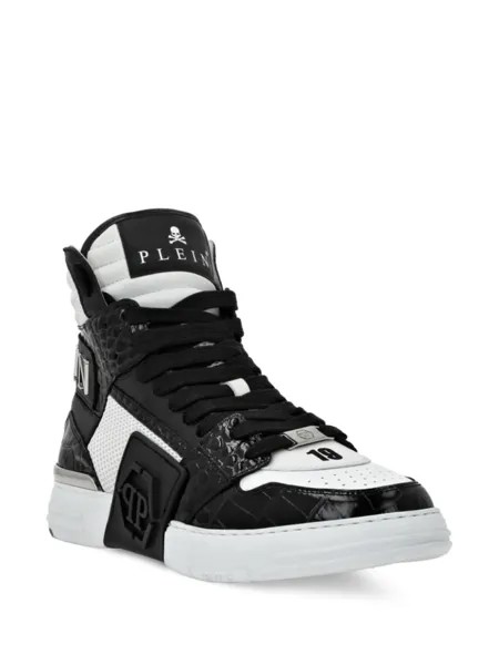 Philipp Plein высокие кеды Hexagon, черный