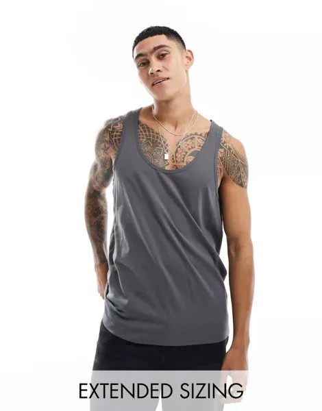 Угольная майка ASOS