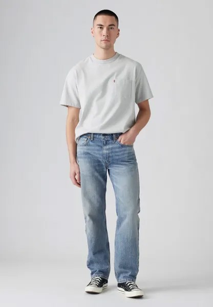 Джинсы прямого кроя Levi's, светло-голубой деним
