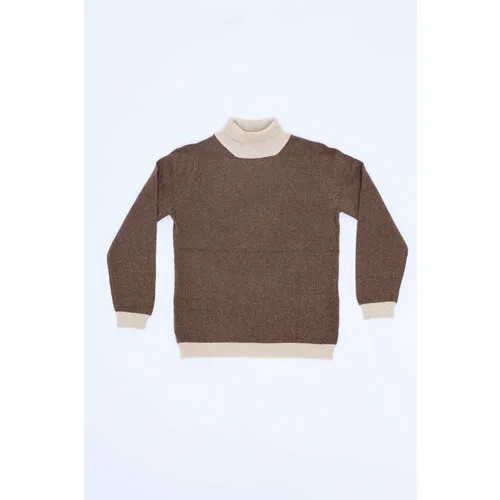 Водолазка KHAN Cashmere, размер 98, бежевый, коричневый