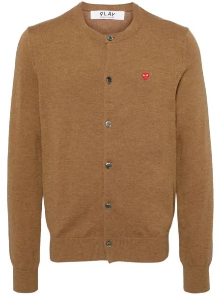Comme Des Garçons Play шерстяной кардиган, коричневый