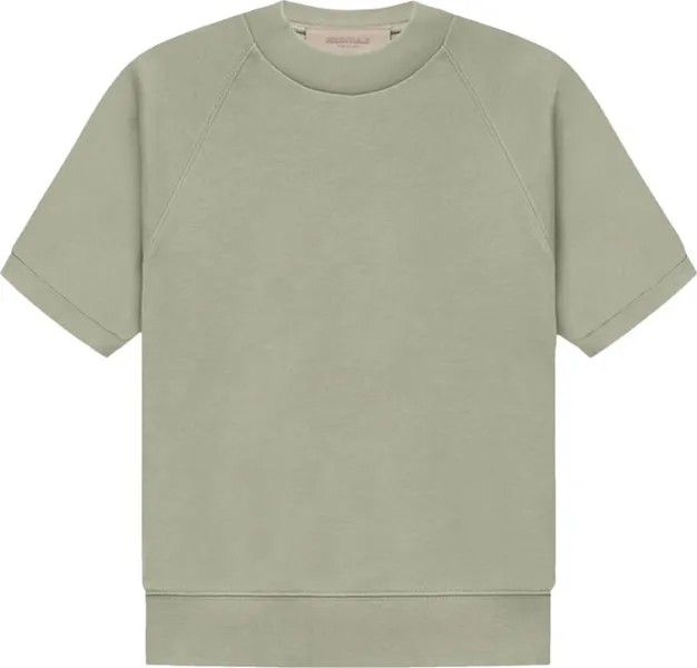 Футболка Fear of God Essentials Short-Sleeve Raglan Crewneck 'Seafoam', зеленый