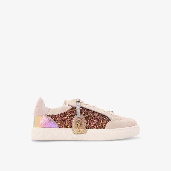 Кроссовки Kensington из замши с блестками Kurt Geiger London, красный
