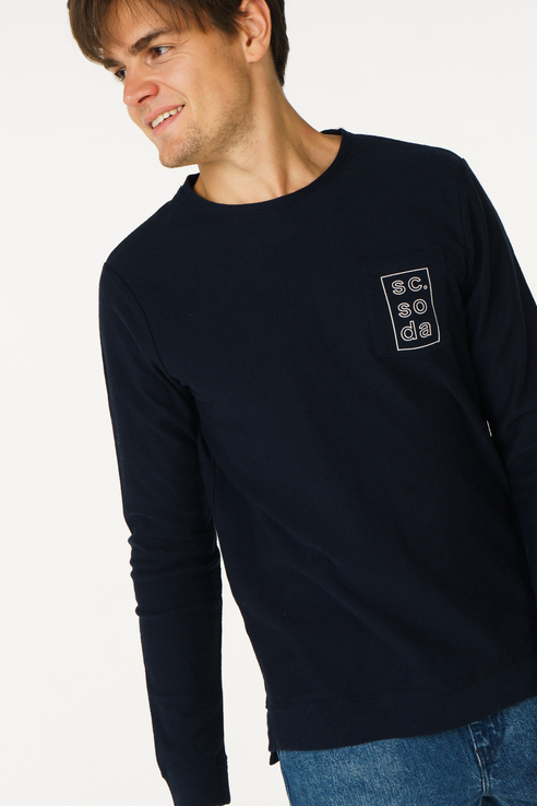 Лонгслив мужской 132.18FWMM.0750145491.0419 Scotch & Soda синий M