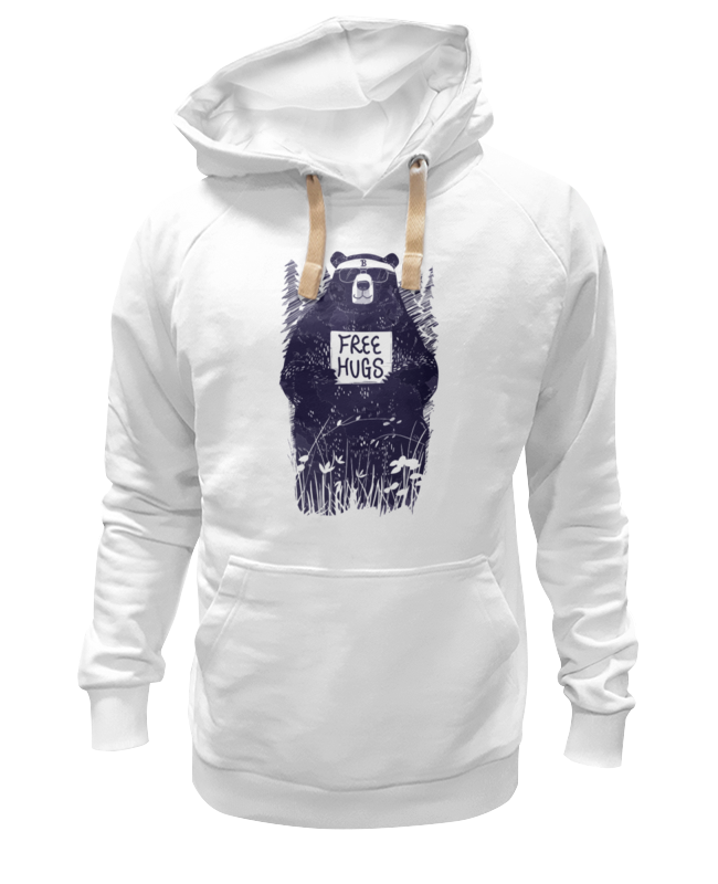 Худи Printio Free hugs белое 2XL