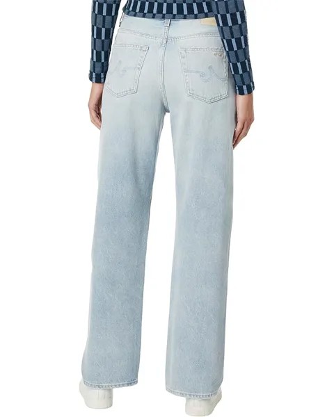 Джинсы AG Jeans EmRata x AG Clove High-Waisted Relaxed Vintage Straight in Tri-State, цвет Tri-State