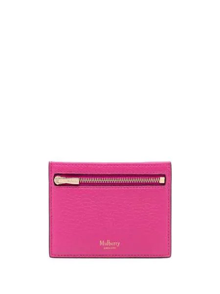 Mulberry logo-print grained leather wallet
