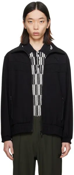 Черная спортивная куртка с бахромой Needles, цвет Black