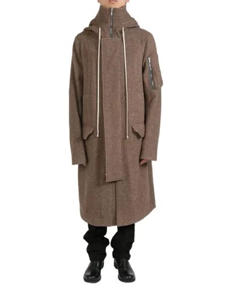 Rick Owens пальто Мегапарка, коричневый