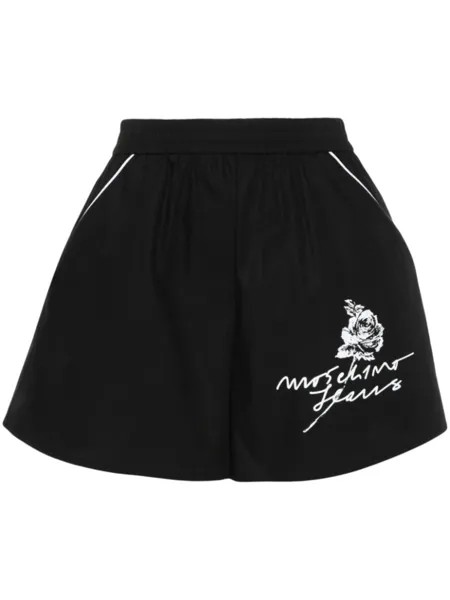 MOSCHINO JEANS шорты с цветочным принтом, черный
