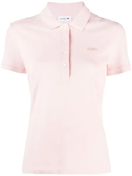 Lacoste рубашка поло с логотипом, розовый