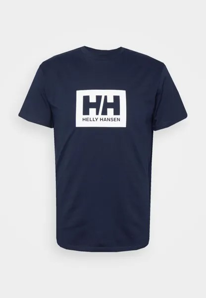 Футболка с принтом Helly Hansen, темно-синий