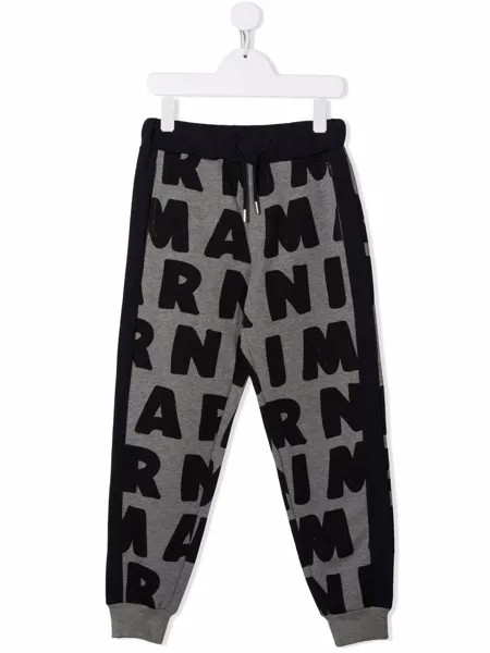 Marni Kids спортивные брюки с логотипом