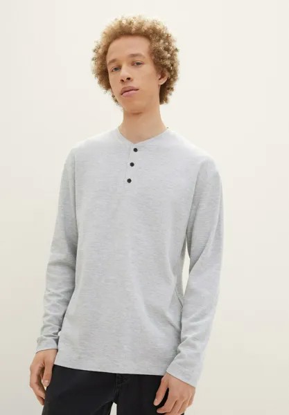 Рубашка с длинным рукавом TOM TAILOR DENIM, цвет light stone grey melange