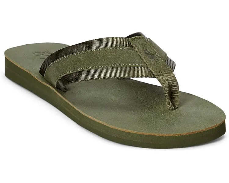 Сандалии Polo Ralph Lauren Vintage Bolt Flip-Flop, цвет Dark Sage