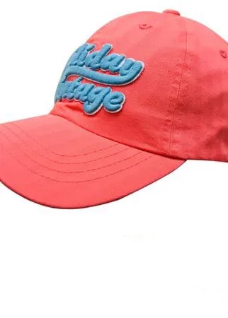 Бейсболка подростковая Be Snazzy CZD-0018 с нашивкой Holiday vintage. Цвет коралловый. Размер 54-56