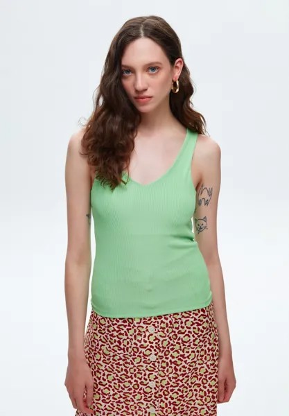 Топ Sleeveless Collar Detailed adL, цвет mint