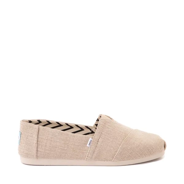 Мужские повседневные туфли без шнуровки TOMS Alpargata, цвет Natural