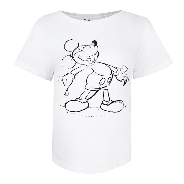 Женская футболка Mickey Giggles из хлопка Disney, белый
