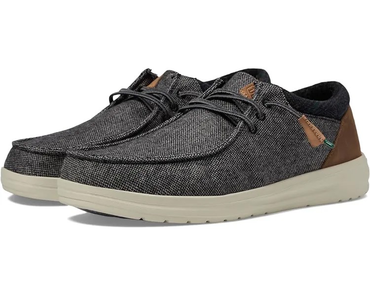 Лоферы Hey Dude Wally Grip Wool, цвет Charcoal