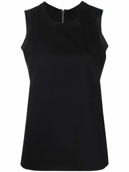 Sacai zipped-back round-neck tank top