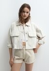 Джинсовая куртка Pull&Bear, белый