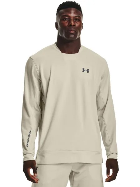 Лонгслив мужской Under Armour Ua Terry Crew бежевый LG