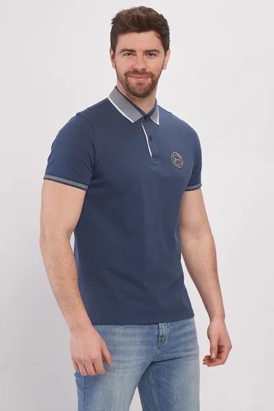 Kvl by KENVELO, футболка из пике с контрастным воротником Lee Cooper, белый