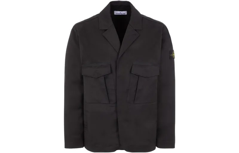 Деловой костюм мужской черный Stone Island, черный