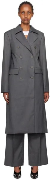 Серое свободное пальто REMAIN Birger Christensen