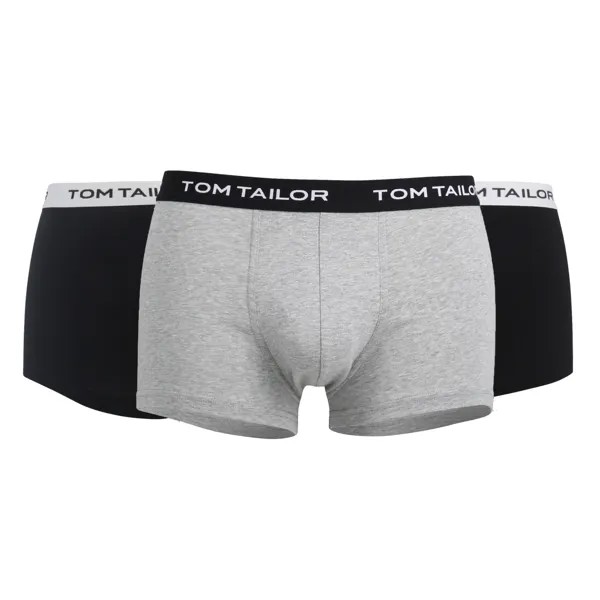 Боксеры Tom Tailor Boxershort 3 шт, серо-черный