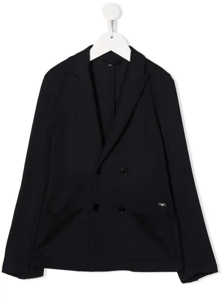 Emporio Armani Kids double-breasted fitted blazer